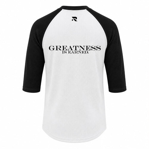 RB02 RAGLAN WAFFLE - BLACK