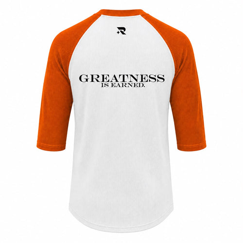 RB02 RAGLAN WAFFLE - ORANGE